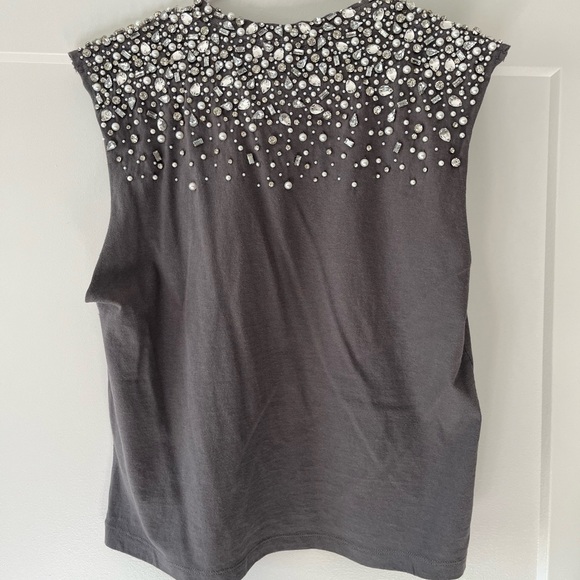 Alice + Olivia NWOT Micah Embellished Cropped Muscle Tank M/L - Picture 2 of 4